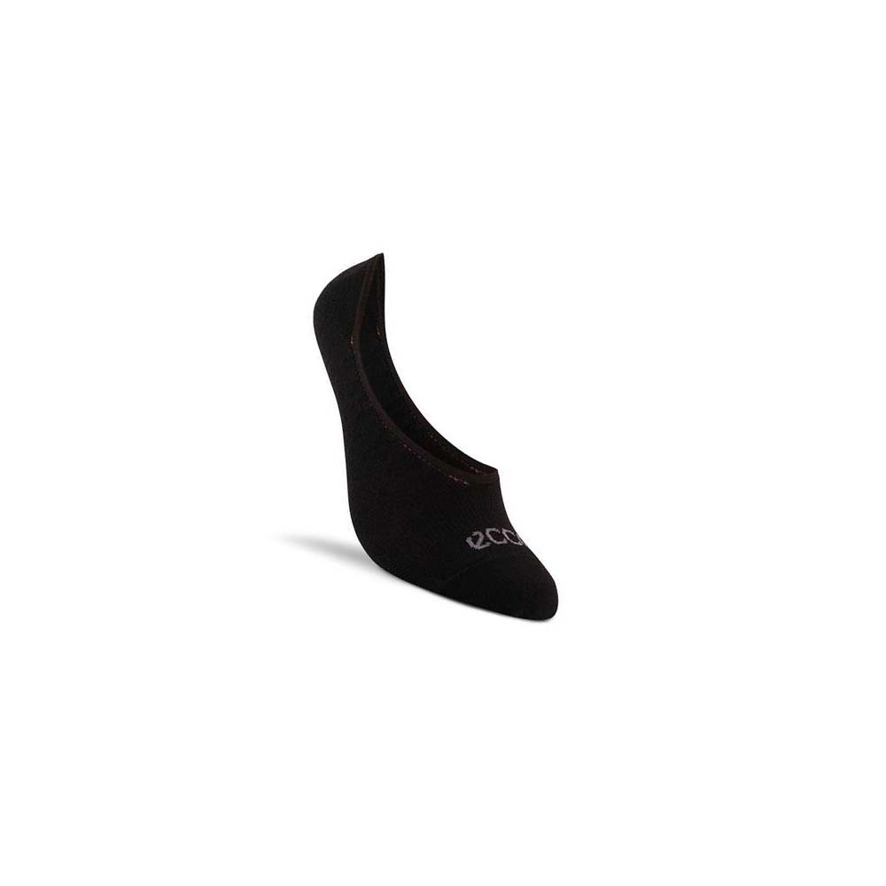 Women\'s Ecco Casual No-Show Socks Black | Canada 411KOR